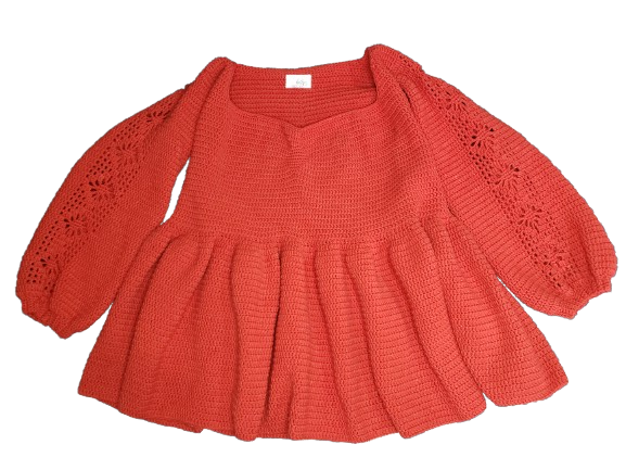 Long-Sleeved Baby Doll Dress