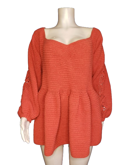 Long-Sleeved Baby Doll Dress