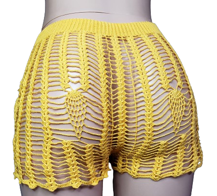 Intricate Strawberry Coverup Shorts
