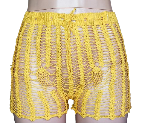 Intricate Strawberry Coverup Shorts