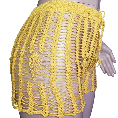 Intricate Strawberry Coverup Shorts