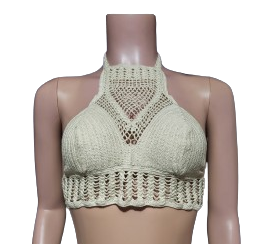 Intricate Strawberry Crop Top